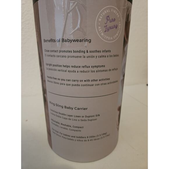 New! Koru Carrier Double Layer Dupioni Silk Baby Ring Sling 8-35 lbs Red - Picture 2 of 5